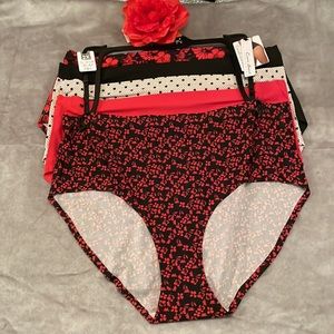 Carrie Amber 5 Pack Plus Size Panties - Size 2X